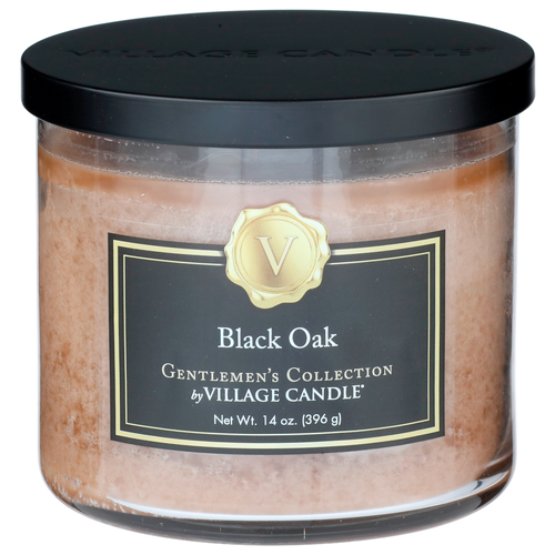 Gentlemen's Collection By Village Candle Black Oak - 14 Ounce