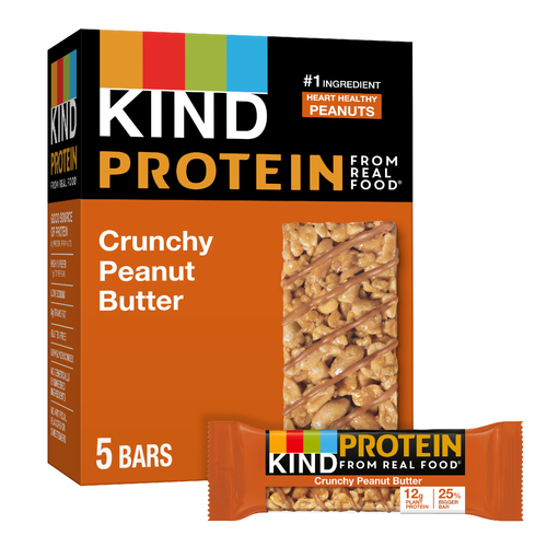Kind Protein Gluten Free Crunchy Peanut Butter Protein Bar - 1.76 Ounce - 5 Count Image 1 of 3