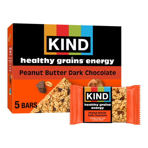 Kind Health Grains Energy Peanut Butter Dark Chocolate - 1.4 Ounce - 5 Count Image 1 of 3