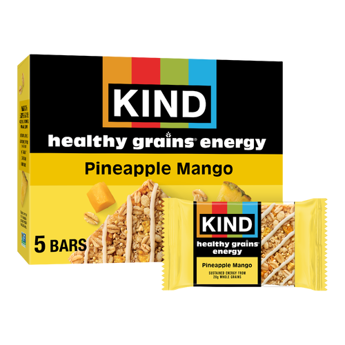 Kind Health Grains Energy Pineapple Mango - 1.4 Ounce - 5 Count