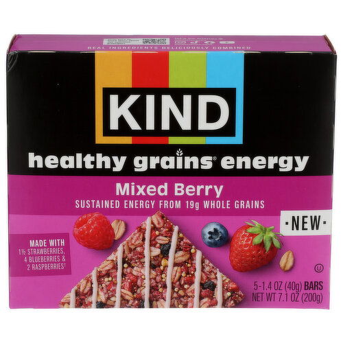 KIND Health Grains Energy Mixed Berry - 1.4 Ounce - 5 Count