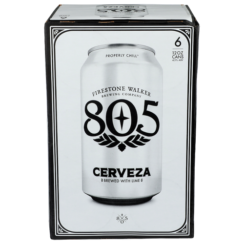 Firestone Walker Brewing Company Brewed With Lime 805 Cerveza - 12 Ounce - 6 Count
