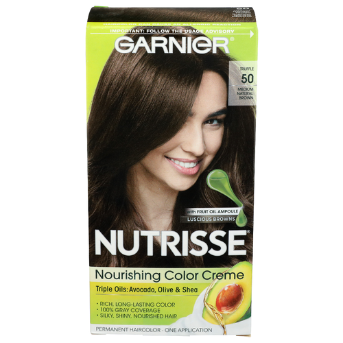 Garnier Truffle 50 Medium Natural Brown Nutrisse Nourishing Color Creme - 1 Each