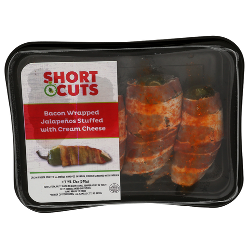 SHORT CUTS Cream Cheese Bacon Wrapped Jalapenos Stuffed With - 12 Ounce