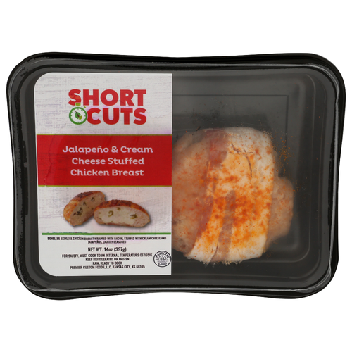 SHORT CUTS Jalapeno & Cream Cheese Stuffed Chicken Breast - 14 Ounce