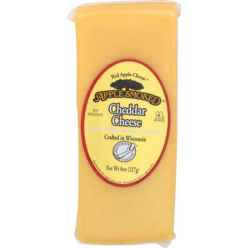Apple Smoked Cheddar Bar Bar, Kosher - 8 Ounce