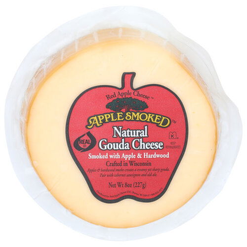 RED APPLE CHEESE APPLE SMOKEDGouda Kosher - 8 Ounce