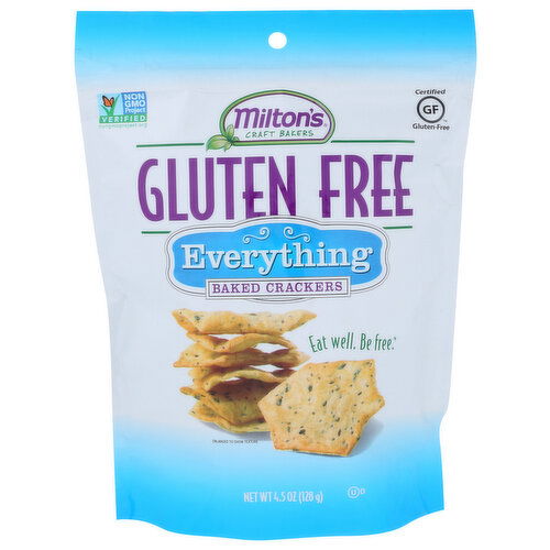Milton's Craft Bakers Gluten Free Cracker Everything - 4.5 Ounce