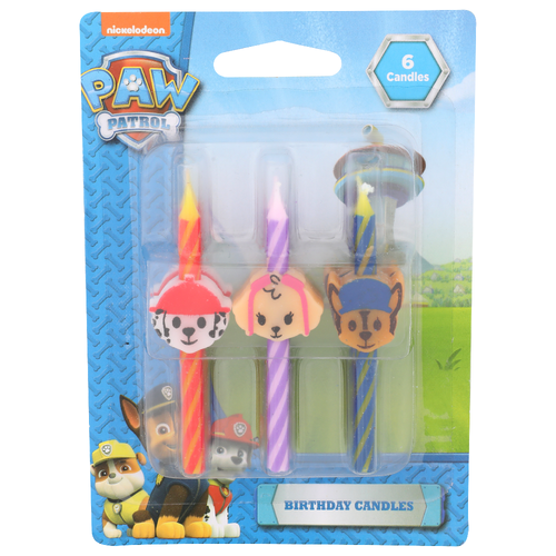 Nickelodeon Paw Patrol Birthday Candles - 6 Count