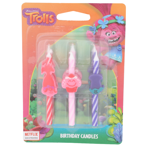 Dreamworks Trolls Birthday Candles - 6 Count