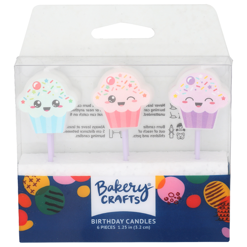 Bakery Crafts Birthday Candles - 6 Count