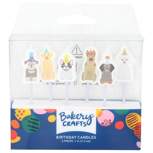 Bakery Crafts Birthday Candles - 6 Count