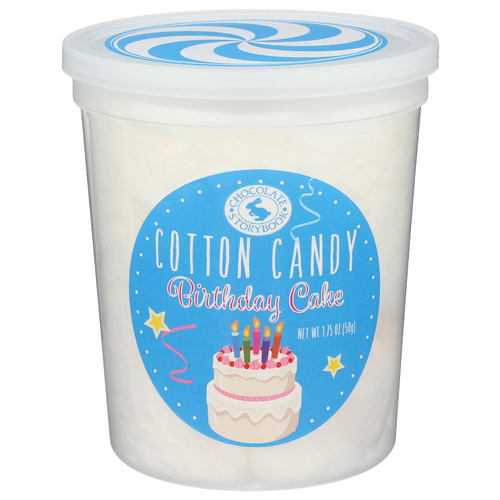 Chocolate Storybook Birthday Cake Cotton Candy - 1.75 Ounce