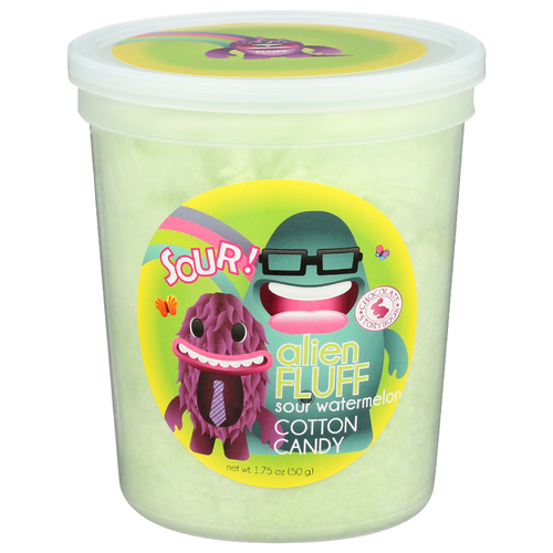 Chocolate Storybook Sour Watermelon Alien Fluff Cotton Candy - 1.75 Ounce
