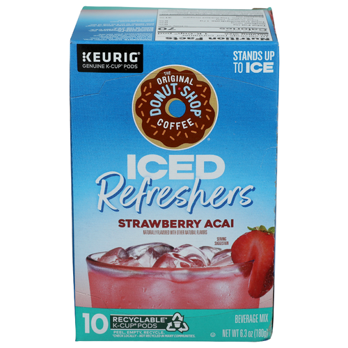 The Original Donut Shop Iced Strawberry Acai Refreshers - 0.63 Ounce - 10 Count