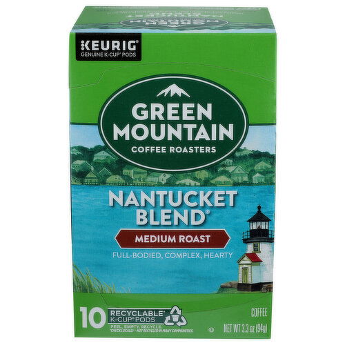 Green Mountain Gmc Nantuck Blnd Med Kcups Ss - 0.33 Ounce - 10 Count