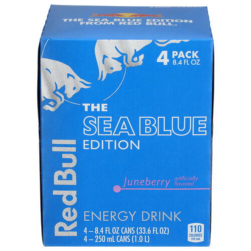RED BULL Sea Blue Edition 4pk - 8.4 Fluid Ounce - 4 Count