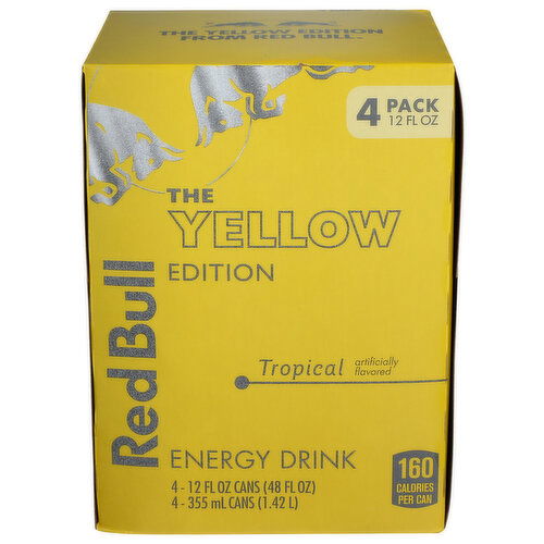 RED BULL Yellow Edition 4pk - 12 Fluid Ounce - 4 Count