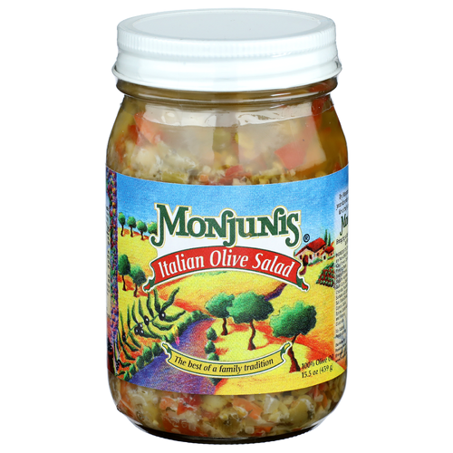 Monjunis Italian Olive Salad - 15.5 Ounce