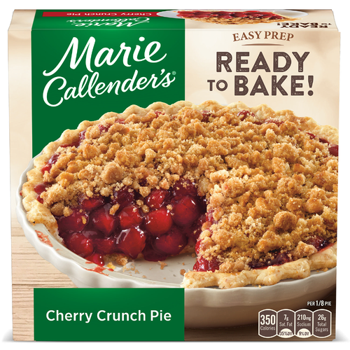Marie Callender's Cherry Crunch Pie, Ready To Bake Frozen Dessert - 36 Ounce Image 1 of 5
