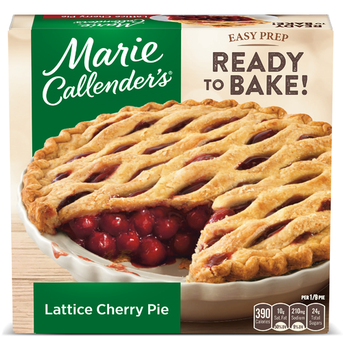 Marie Callender's Lattice Cherry Pie, Ready To Bake Frozen Dessert - 40 Ounce Image 1 of 5