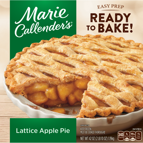 Marie Callender's Lattice Apple Pie, Frozen Dessert - 42 Ounce