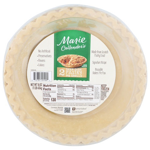 Marie Callender's Deep Dish Pastry Pie Shells - 8 Ounce - 2 Count