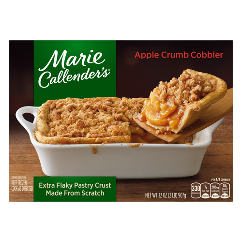 Marie Callender's Apple Crumb Cobbler, Frozen Dessert Pie - 32 Ounce