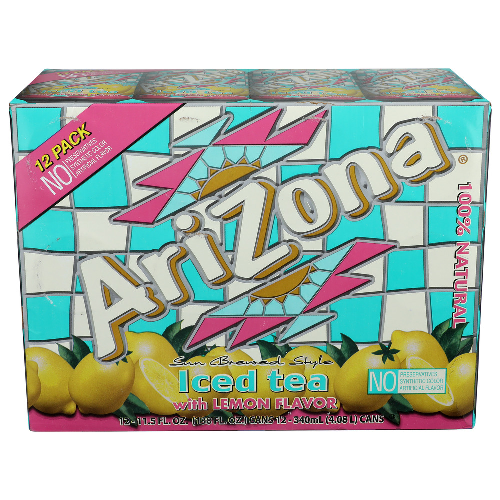 Arizona Lemon Tea 12 - 11.5 Fluid Ounce - 12 Count