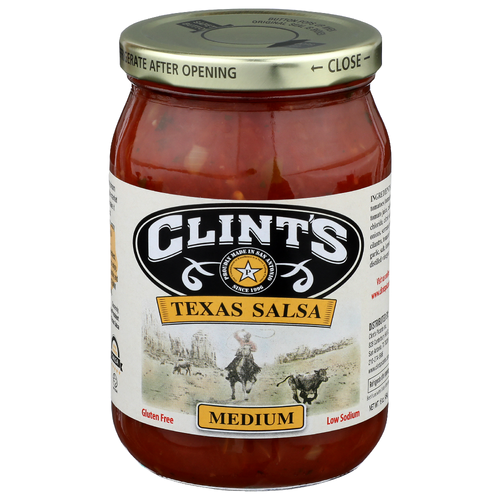 Clint's Texas Salsa Medium - 16 Ounce