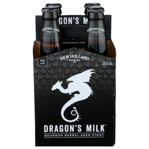 New Holland Brewing Co Dragon's Milk Bourbon Barrel-Aged Stout - 12 Fluid Ounce - 4 Count