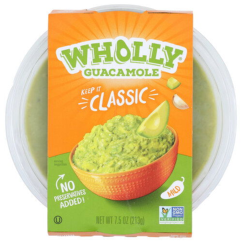 Wholly Guacamole Guacamole, Mild - 7.5 Ounce