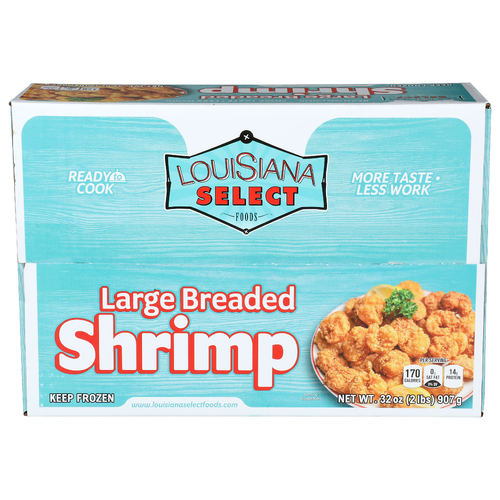 Louisiana Select Foods Large Breaded Shrimp - 32 Ounce