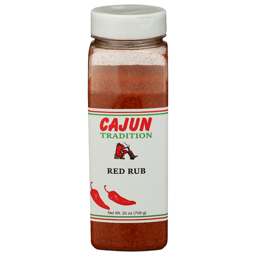Cajun Wholesale Tradition Red Rub - 25 Ounce