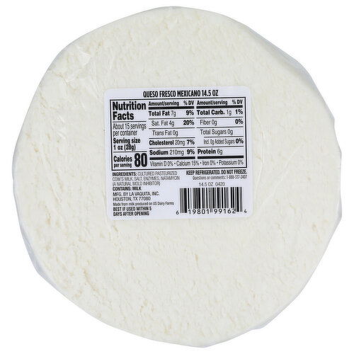 BROOKSHIRE'S La Vaquita Queso Fresco - 14.5 Ounce