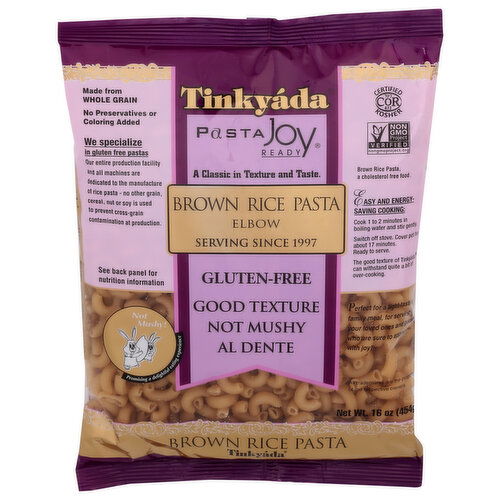 Tinkyada Brwn Rice Psta Elbows Wf - 16 Ounce Image 1 of 4