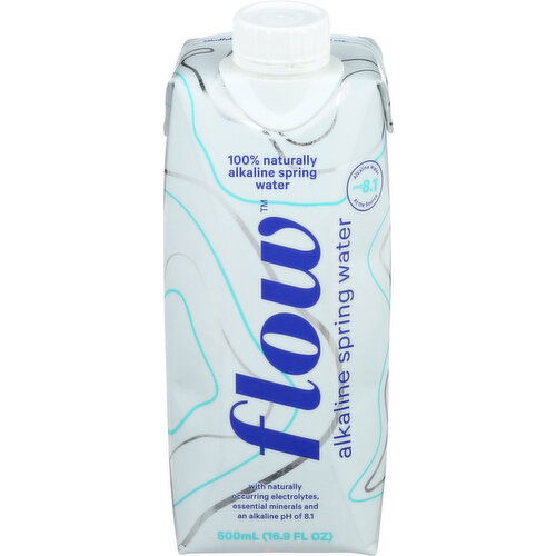 Flow Alkaline Spring Water - 16.9 Fluid Ounce