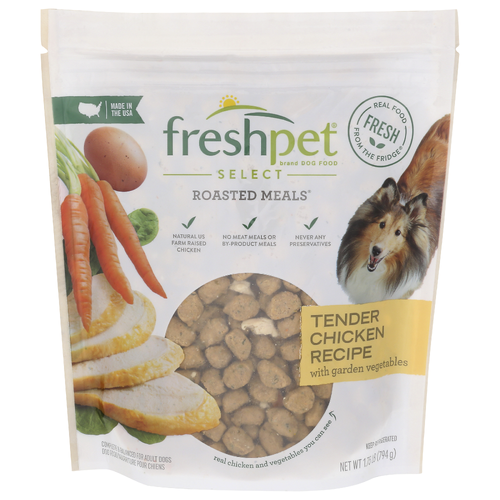 Freshpet Dog Food Roasted Meals Tender Chicken Recipe With Garden Vegetables - 1.75 Pound