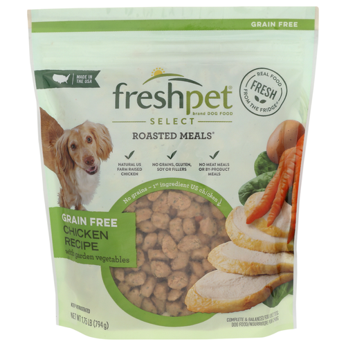 Freshpet Chicken Recipe With Garden Vegetable Grain Free Dog Food - 1.75 Pound
