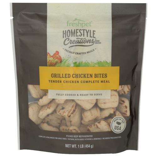 Homestyle Creations Chicken Freshpet Grilled Bites Tender Complete Meal Dog Food - 1 Pound Image 1 of 4