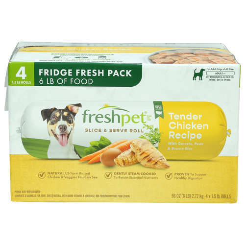 Freshpet Select Fresh Refrigerated Food For Dogs - 1.5 Pound - 4 Count