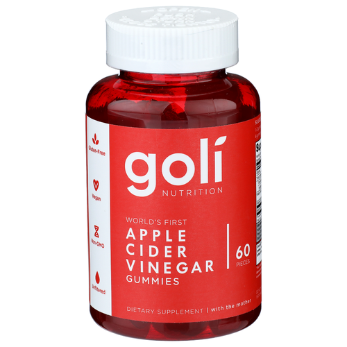 Goli Nutrition World's First Apple Cider Vinegar Gummies - 60 Count