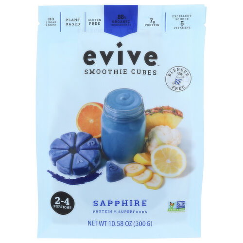 Evive Sapphire Smoothie Cubes - 10.58 Ounce