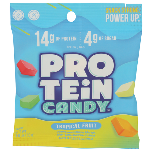 Protein Candy Chewy Tropical Fruit - 1.8 Ounce