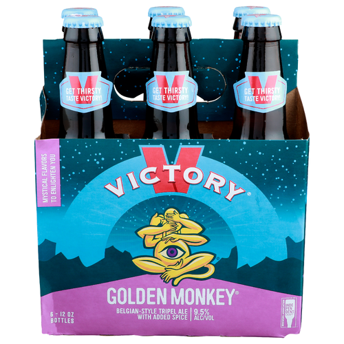 Victory Brewing Company Belgian-Style Tripel Ale Golden Monkey - 12 Ounce - 6 Count