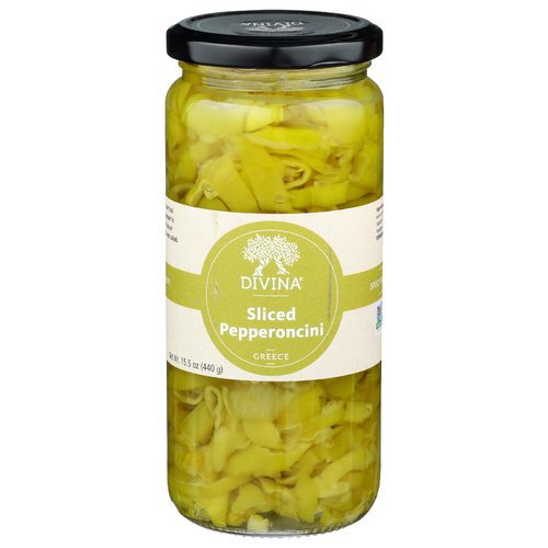 Divina Spicy & Fruity Sliced Pepperoncini - 15.5 Ounce