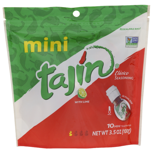 Tajin Clásico Mini Fruit Chili Powder Seasoning - 0.35 Ounce - 10 Count