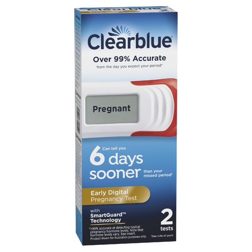 Clearblue Early Digital Pregnancy Test, Detection At Home - 2 Count
