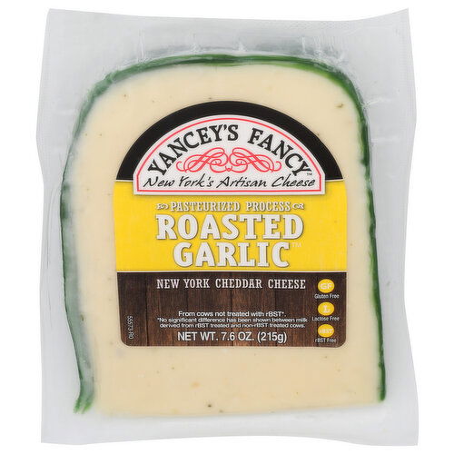 YANCEY'S FANCY Cheese-Cheddar-Roasted Garlic - 7.6 Ounce