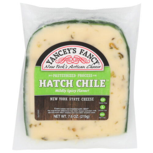 YANCEY's Fancy New York State Cheese Hatch Chile Mildly Spicy - 7.6 Ounce - 1 Count